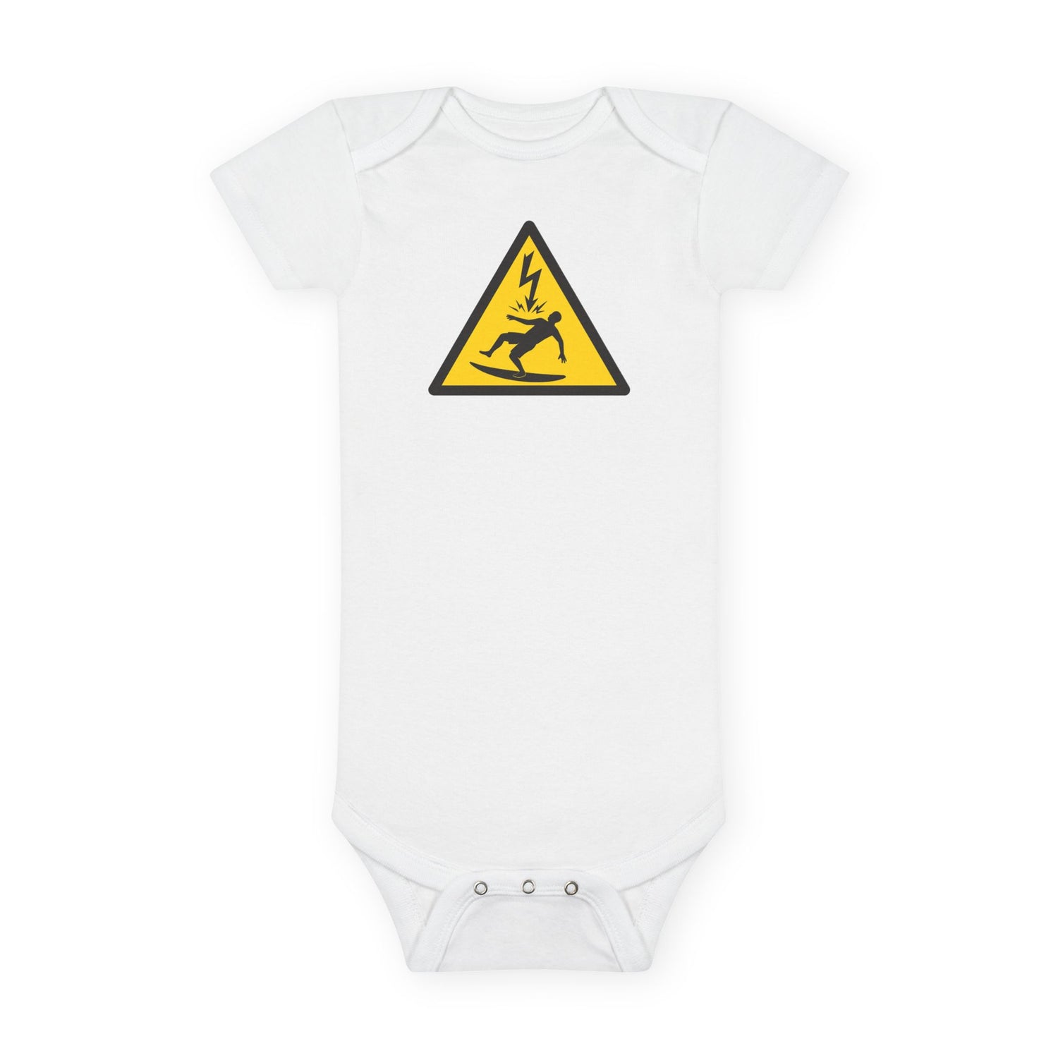 Electric Surfer - Baby Short Sleeve 100% Cotton Onesie