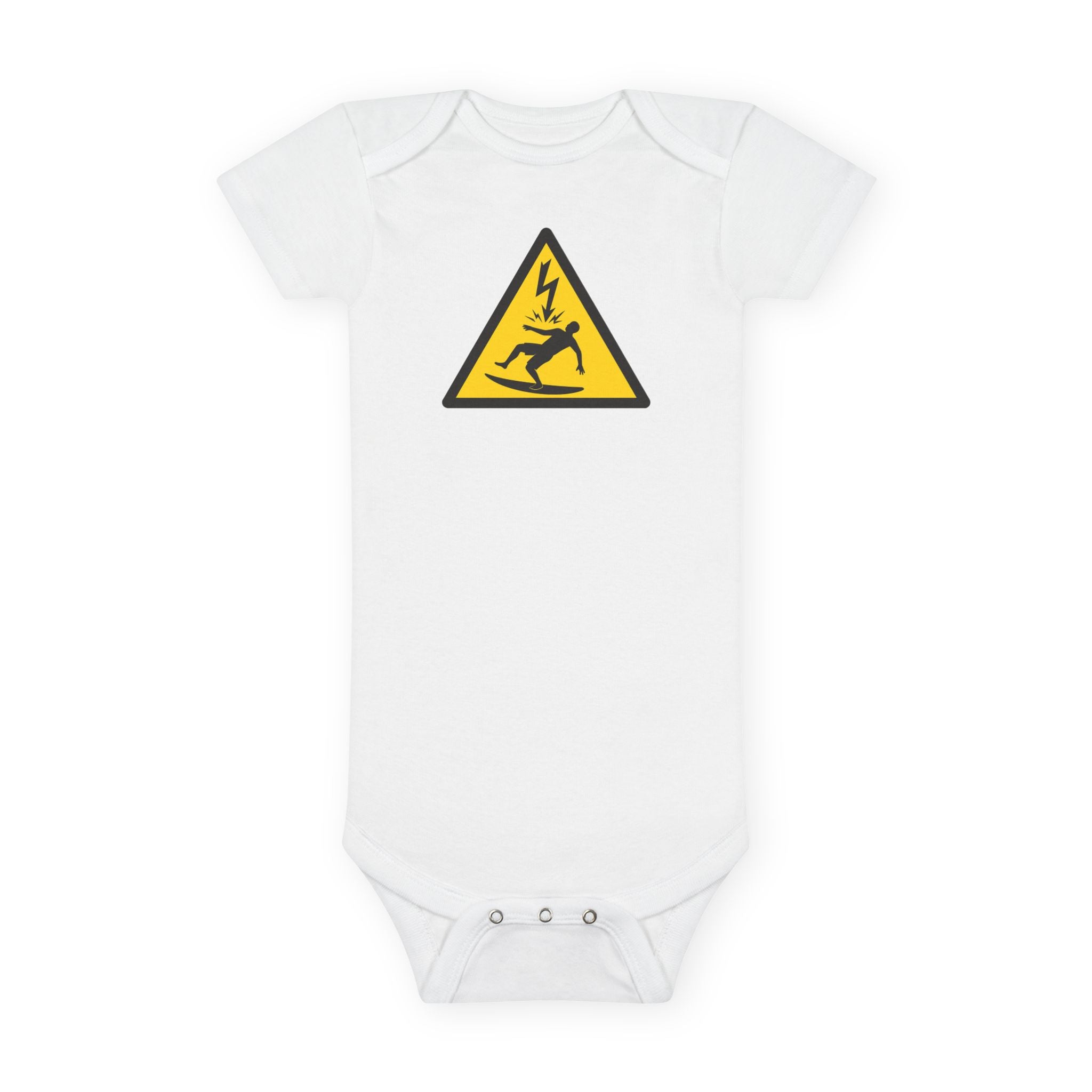 Electric Surfer - Baby Short Sleeve 100% Cotton Onesie