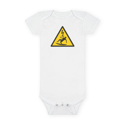 Electric Surfer - Baby Short Sleeve 100% Cotton Onesie