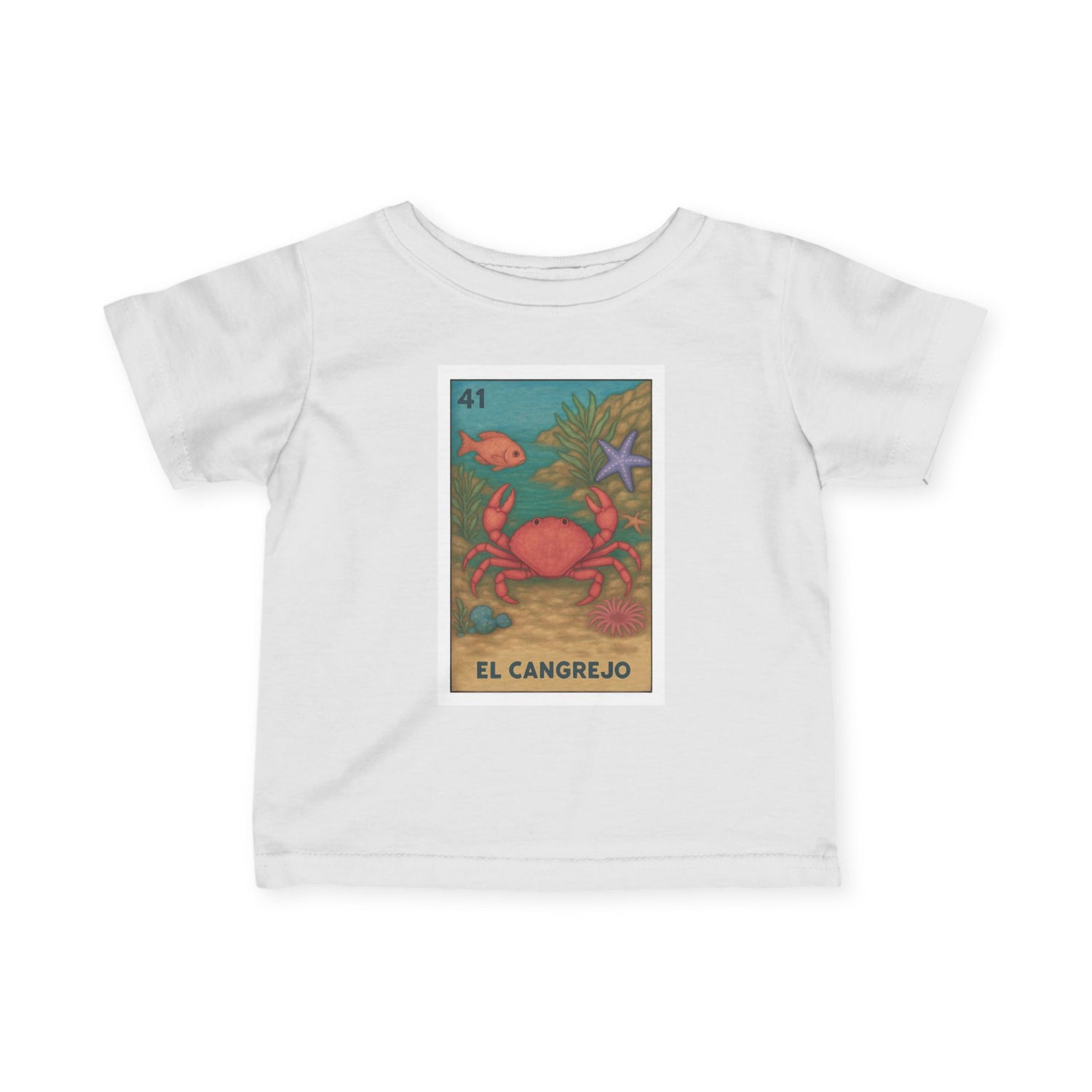 Crab Lotería - Infant 100% Cotton T-Shirt (El Cangrejo)