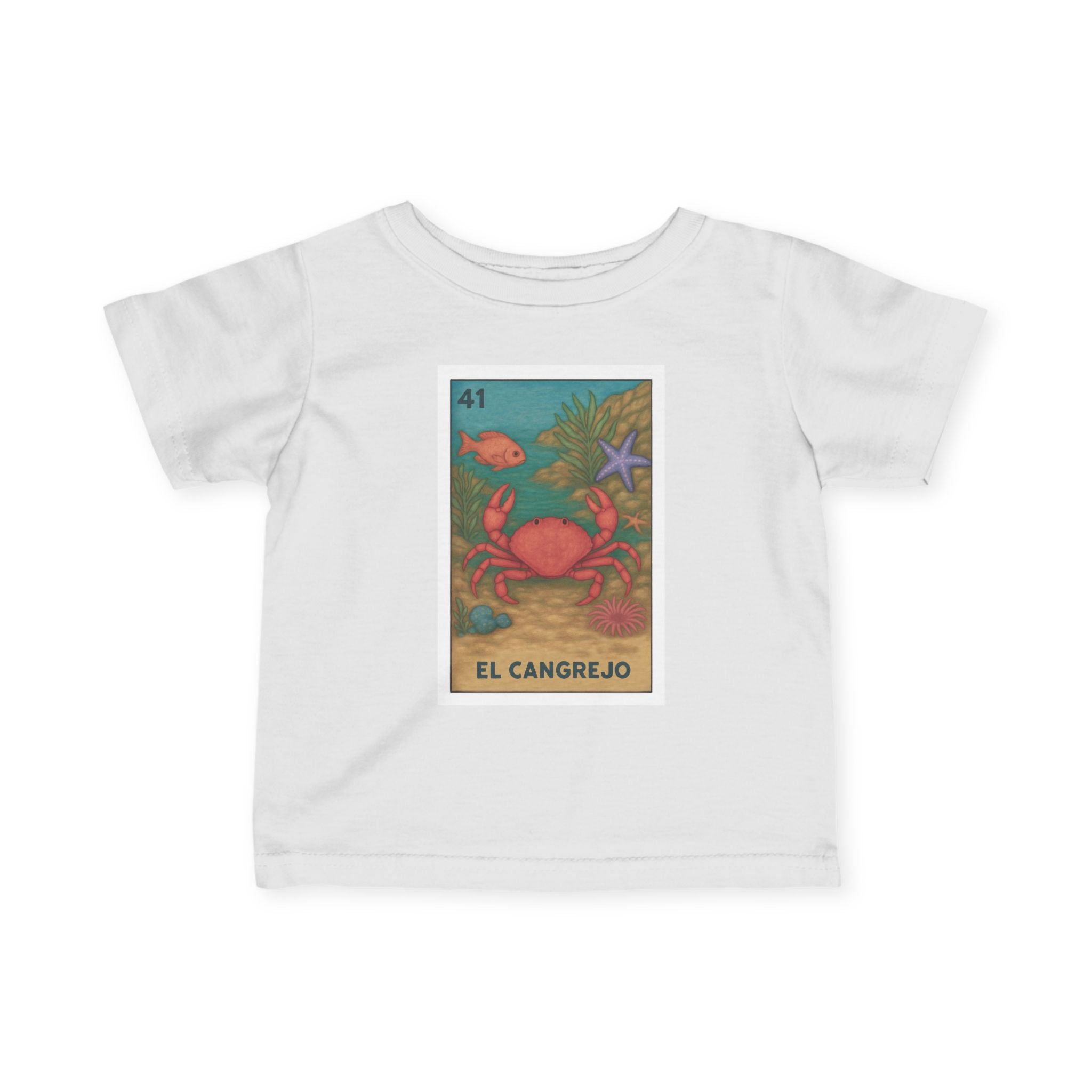 Crab Lotería - Infant 100% Cotton T-Shirt (El Cangrejo)
