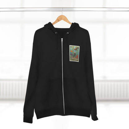 Kelp Forest Lotería Unisex - Zip Cotton Blend Fleece Hoodie (El Bosque de Algas)