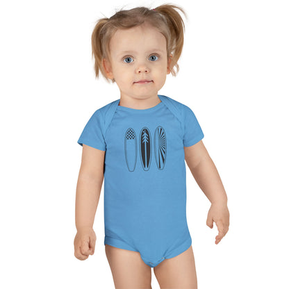Ventana Three Board - Baby Short Sleeve 100% Cotton Onesie