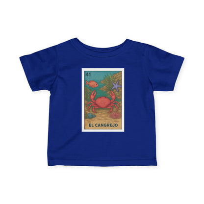 Crab Lotería - Infant 100% Cotton T-Shirt (El Cangrejo)