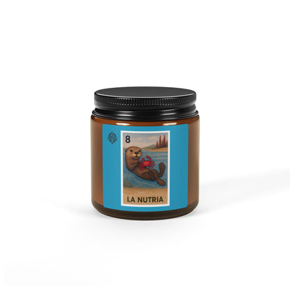 Sea Otter Lotería - Scented Soy Candle (La Nutria)