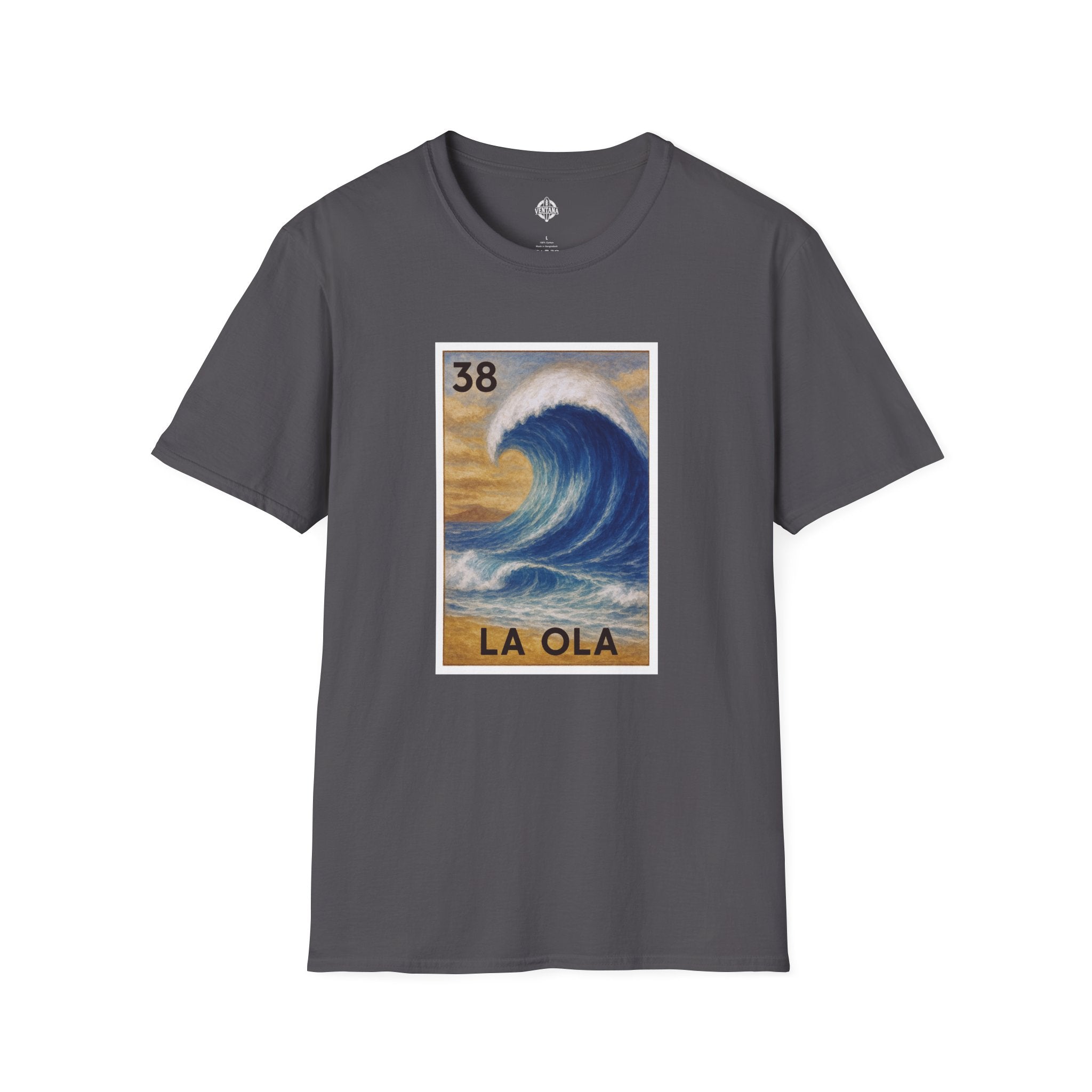 Wave Lotería Unisex - Soft Style U.S. Cotton T-Shirt (La Ola)