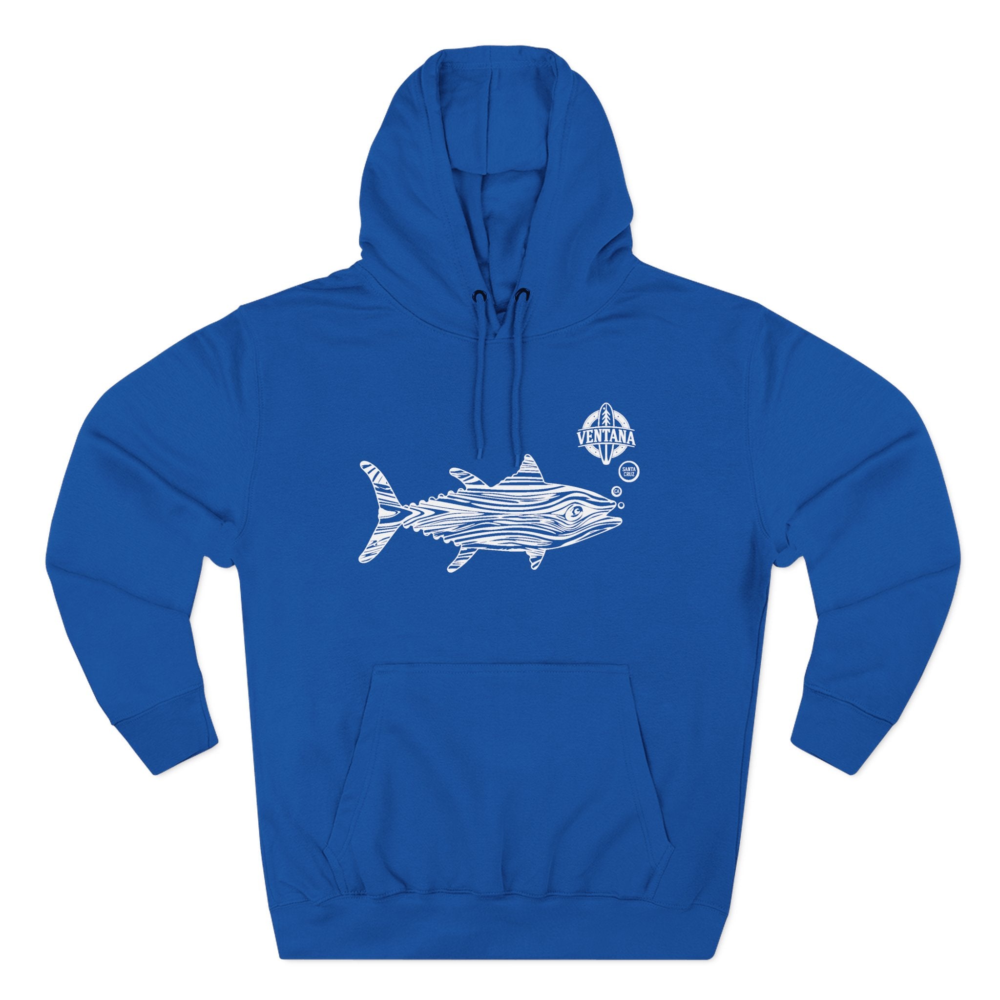 Ventana Wooden Tuna Unisex - Pull-Over Cotton Blend Fleece Hoodie