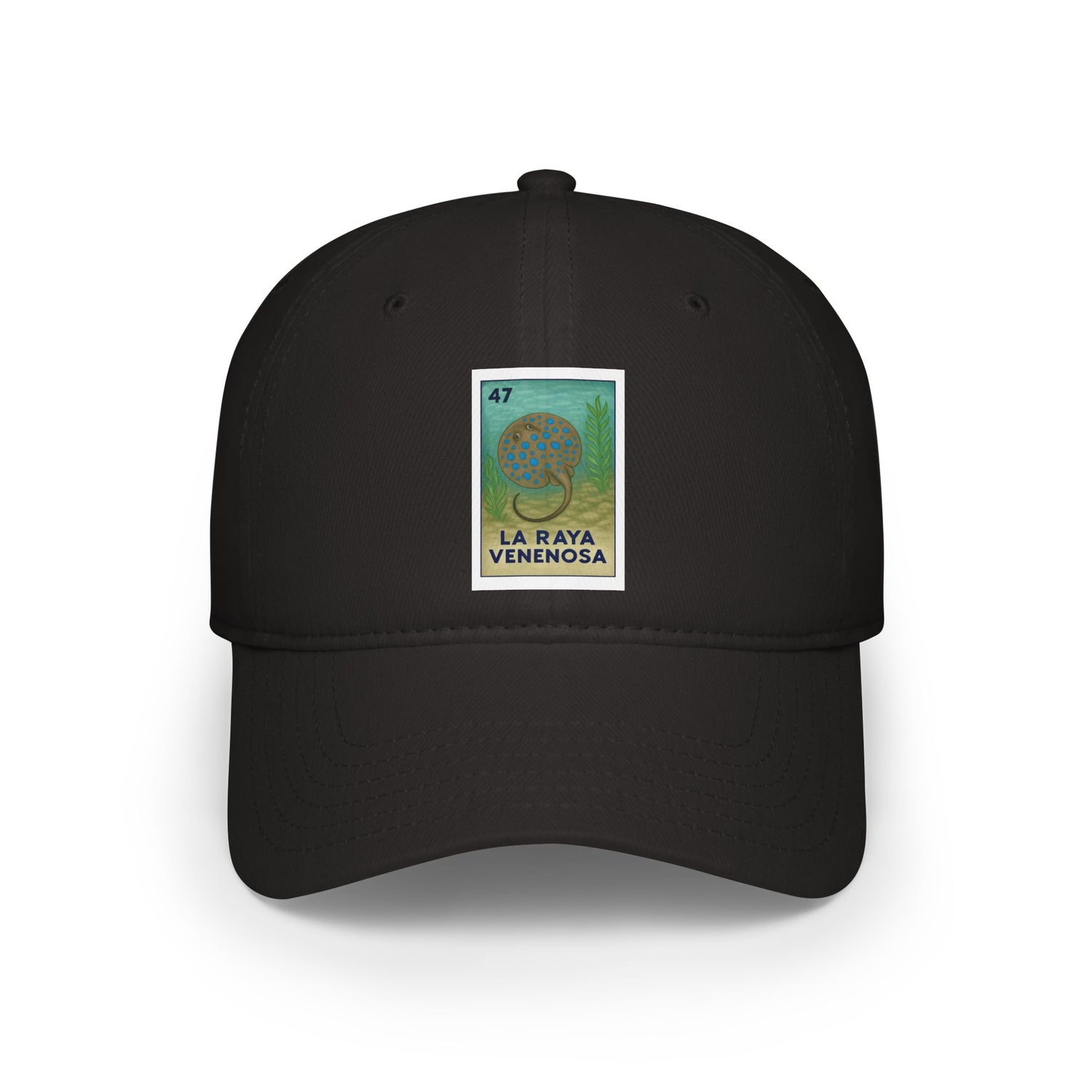 Stingray Lotería Unisex - 100% Cotton Baseball Cap (La Raya Venenosa)
