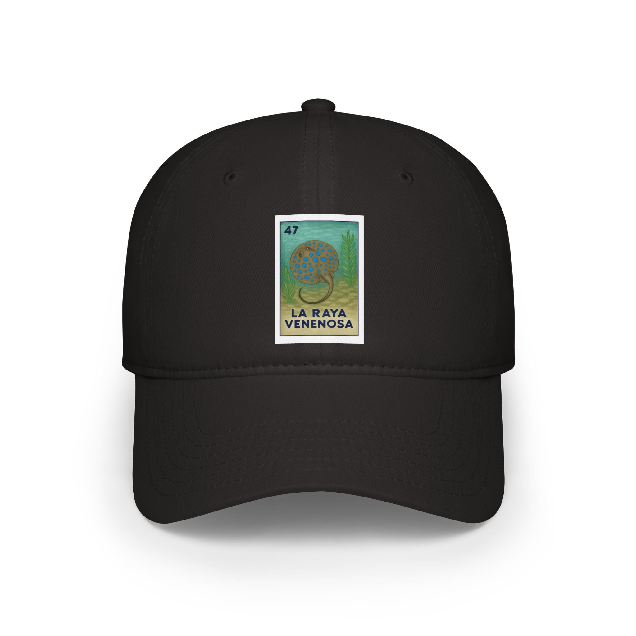 Stingray Lotería Unisex - 100% Cotton Baseball Cap (La Raya Venenosa)