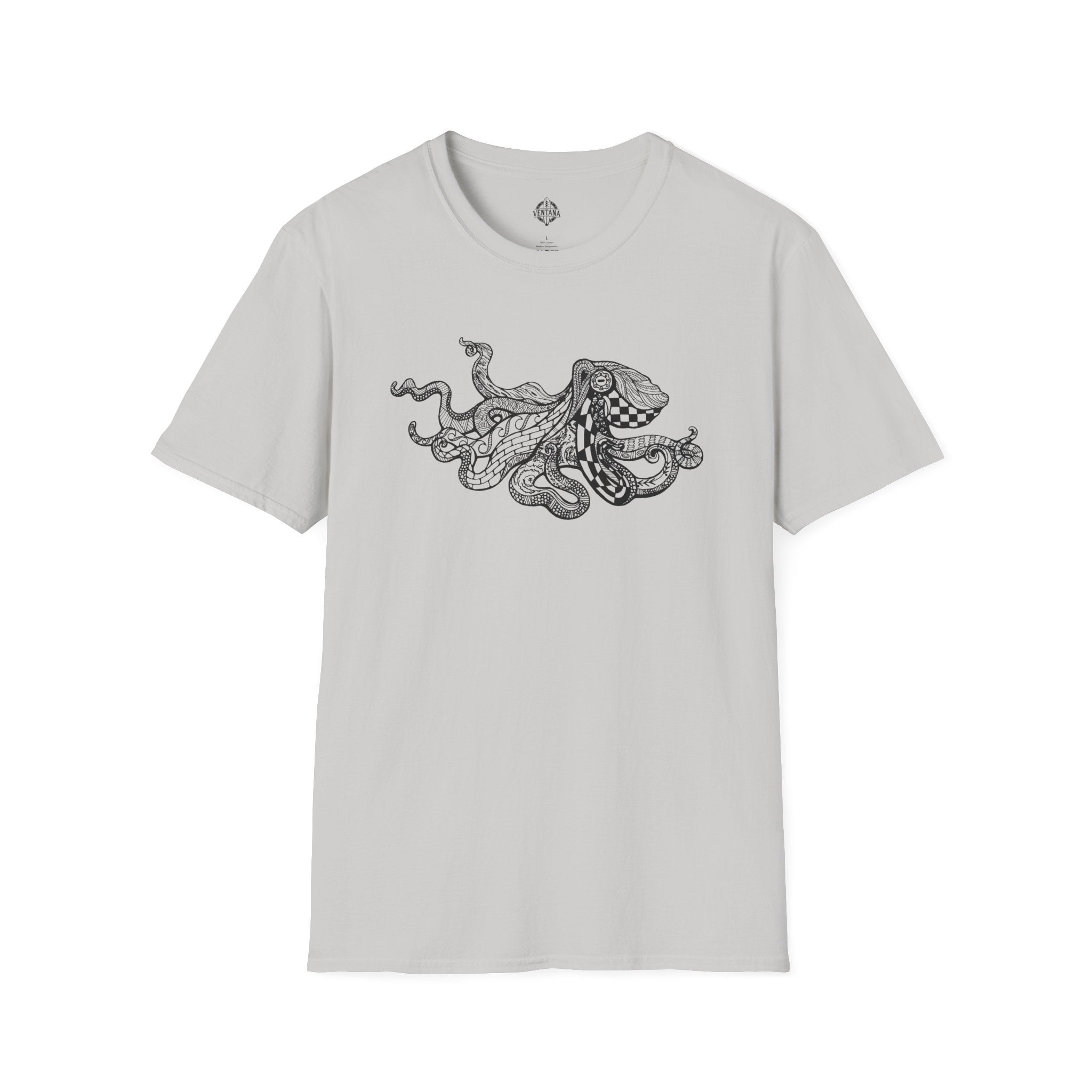 Ventangle Octopus Unisex - Soft Style U.S. Cotton T-Shirt