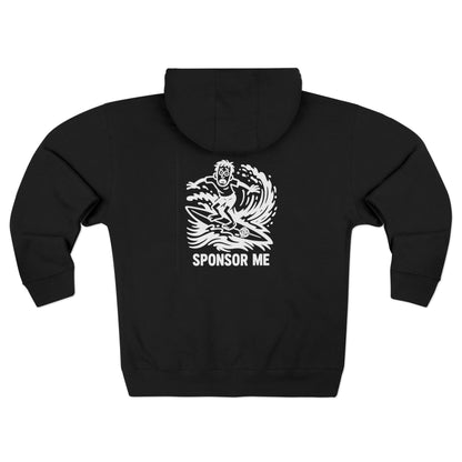 Sponsor Me Unisex - Zip Cotton Blend Fleece Hoodie