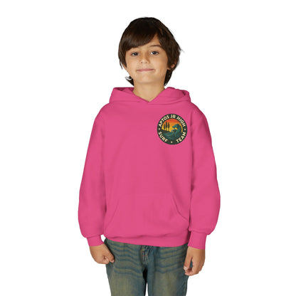 Aptos Jr High Surf Team Youth Pull-Over Hoodie - Heavy Blend Sweatshirt