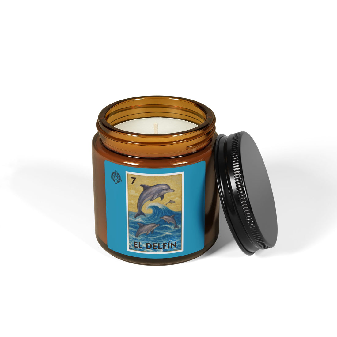 Dolphin Lotería - Scented Soy Candle (El Delfín)