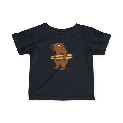 Capybara Surfer - Infant 100% Cotton T-Shirt