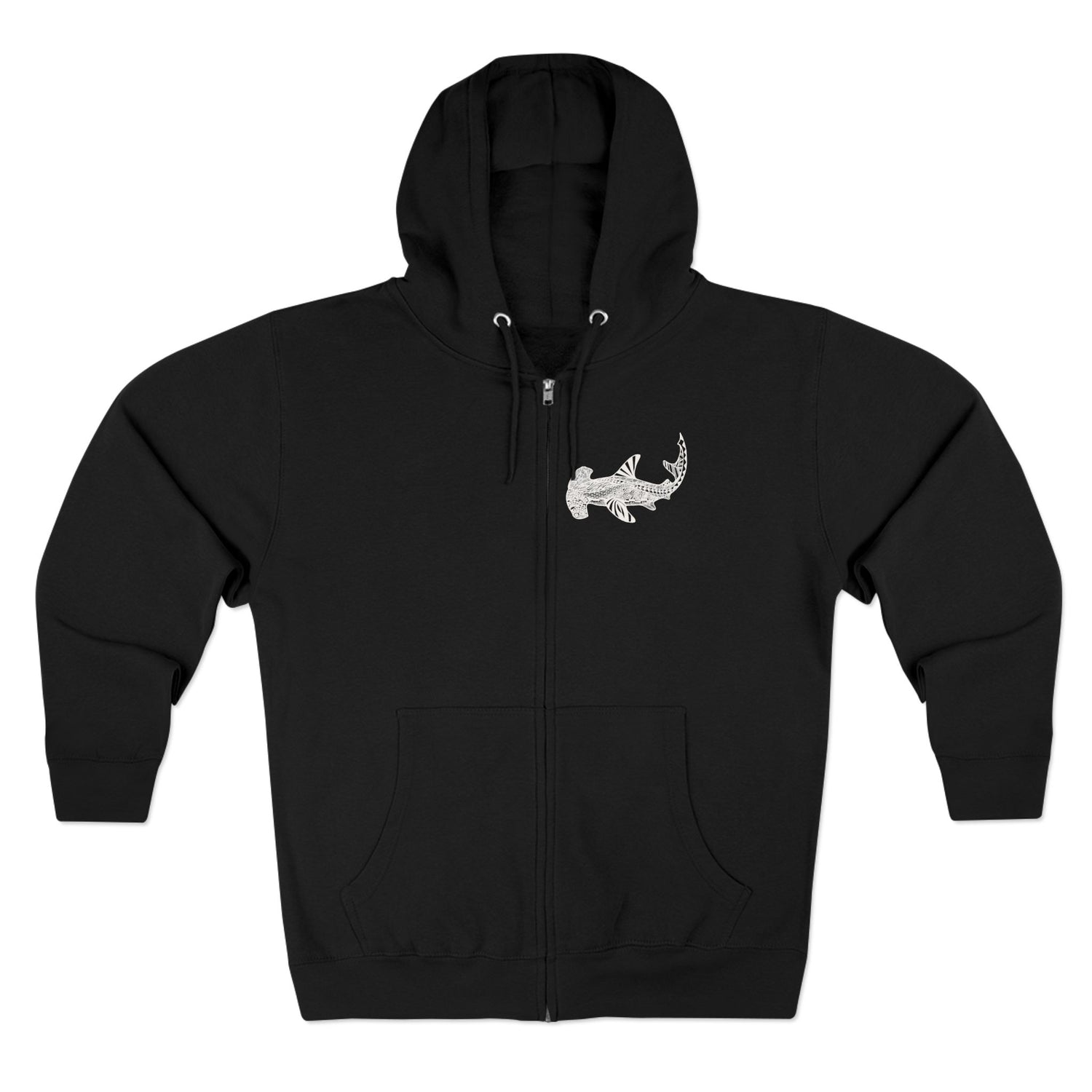 Ventangle Hammerhead Unisex - Zip Cotton Blend Fleece Hoodie