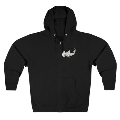 Ventangle Hammerhead Unisex - Zip Cotton Blend Fleece Hoodie