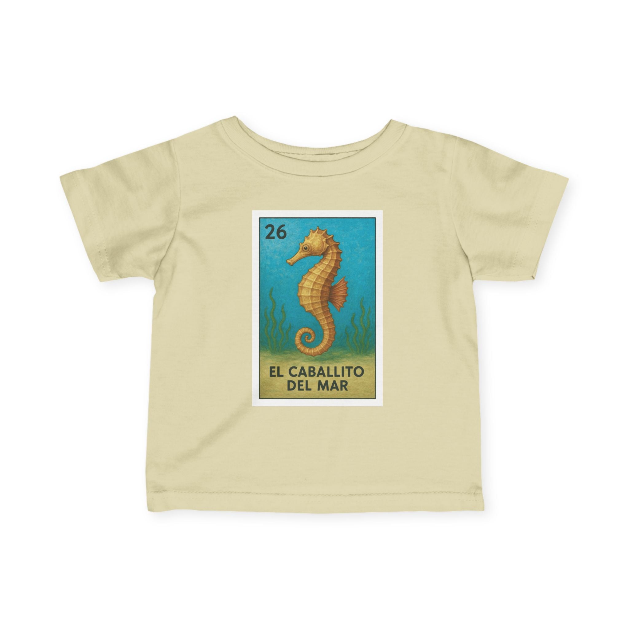 Seahorse Lotería - Infant 100% Cotton T-Shirt (La Orca)