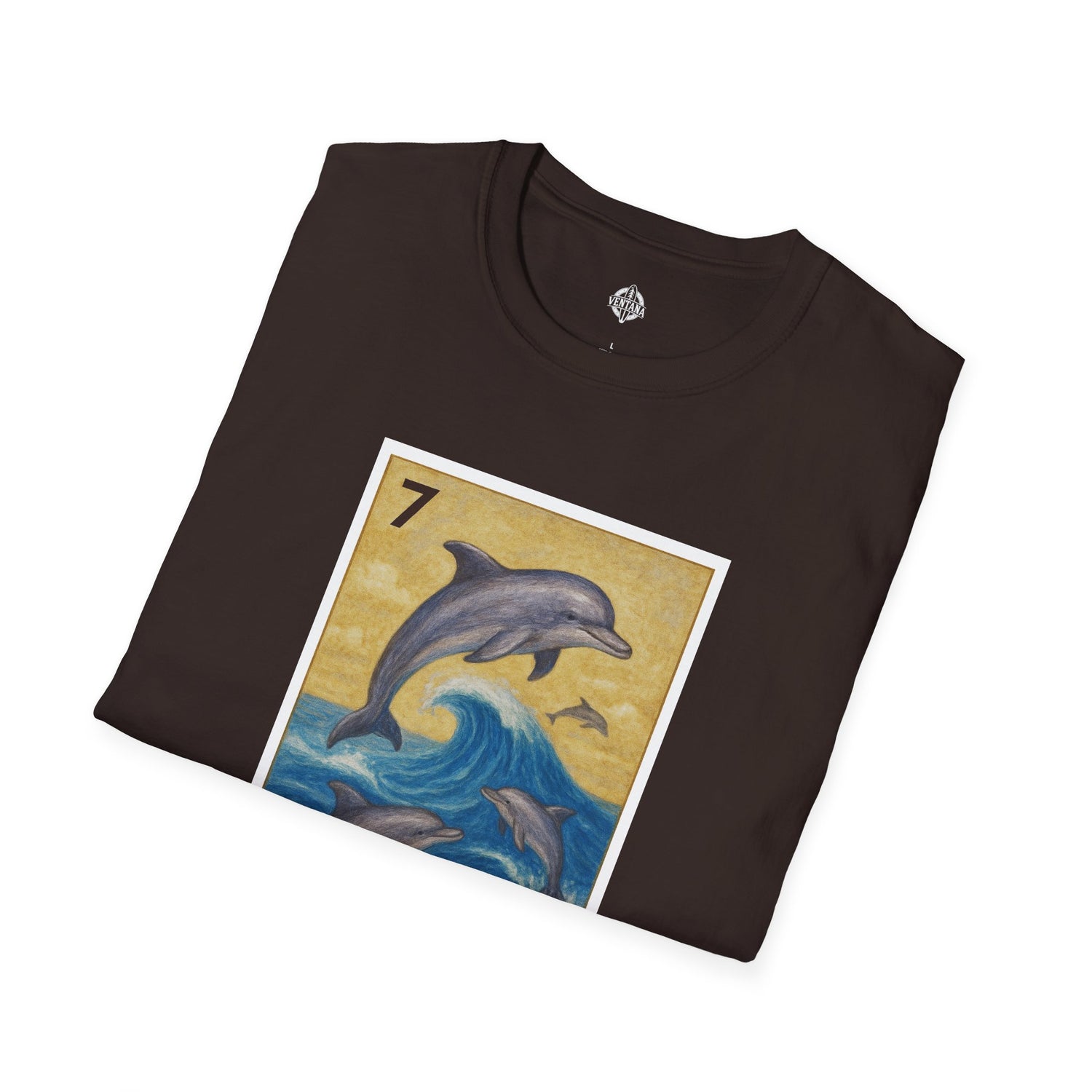 Dolphin Lotería Unisex - Soft Style U.S. Cotton T-Shirt (El Delfín)