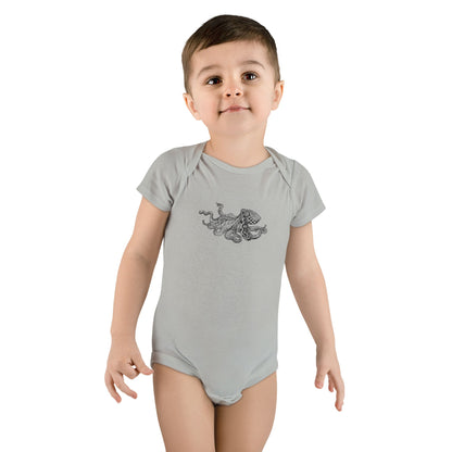 Ventangle Octopus - Baby Short Sleeve 100% Cotton Onesie