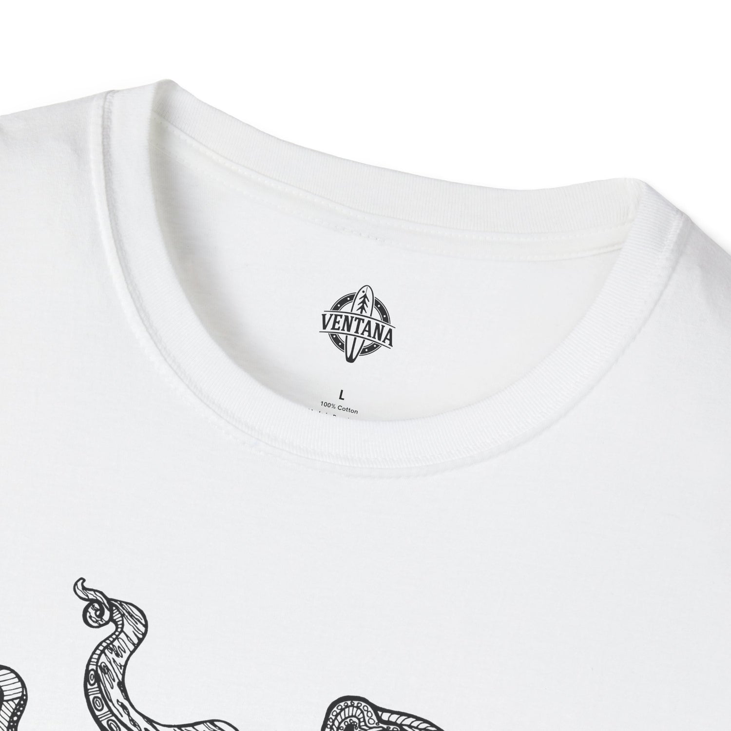 Ventangle Octopus Unisex - Soft Style U.S. Cotton T-Shirt