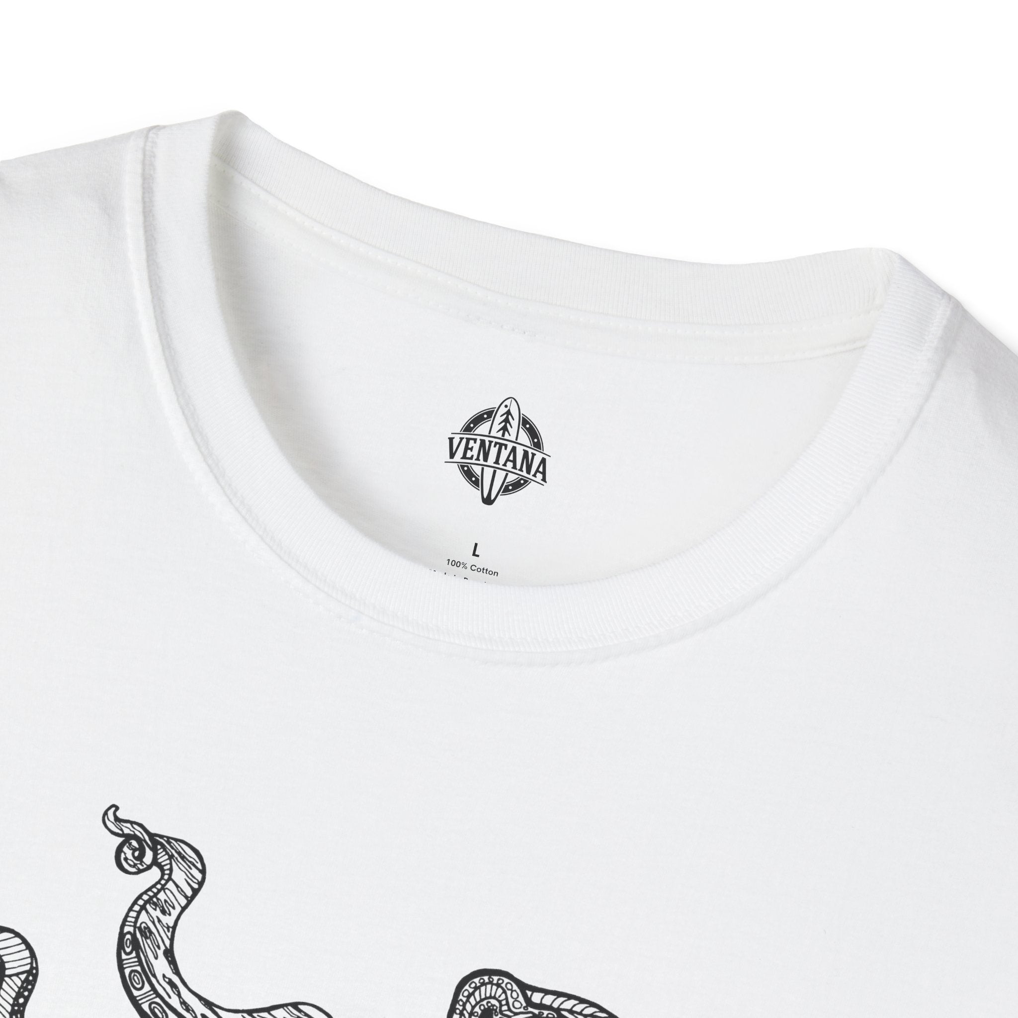 Ventangle Octopus Unisex - Soft Style U.S. Cotton T-Shirt