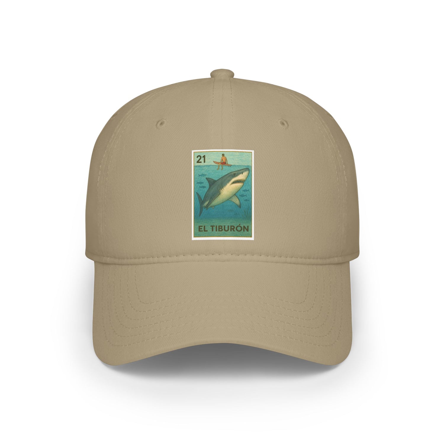 Shark Lotería Unisex - 100% Cotton Baseball Cap (El Tiburón)