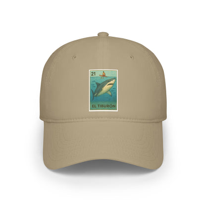 Shark Lotería Unisex - 100% Cotton Baseball Cap (El Tiburón)