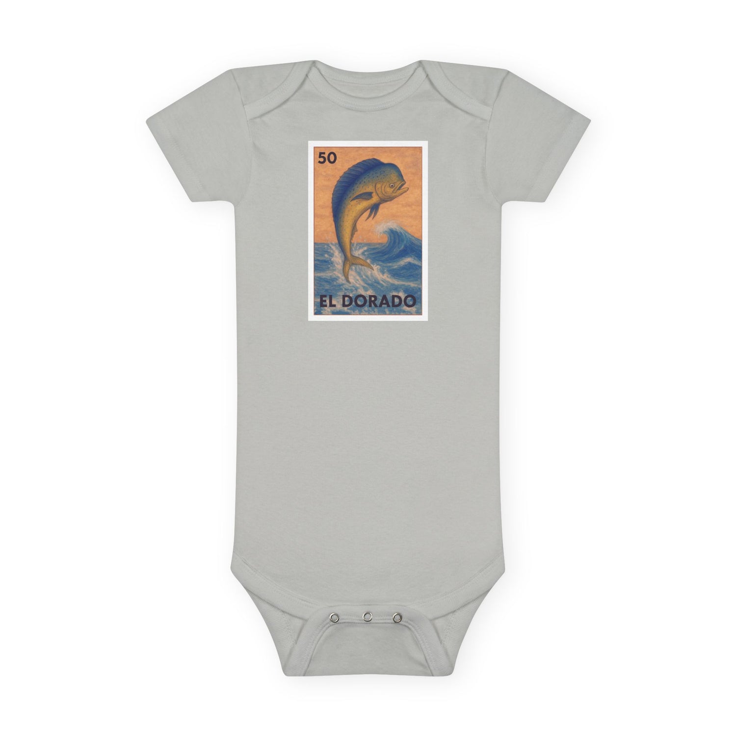 Dorado Lotería - Baby Short Sleeve 100% Cotton Onesie (El Dorado)