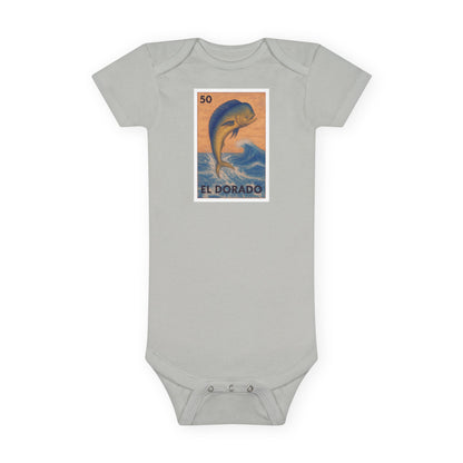 Dorado Lotería - Baby Short Sleeve 100% Cotton Onesie (El Dorado)