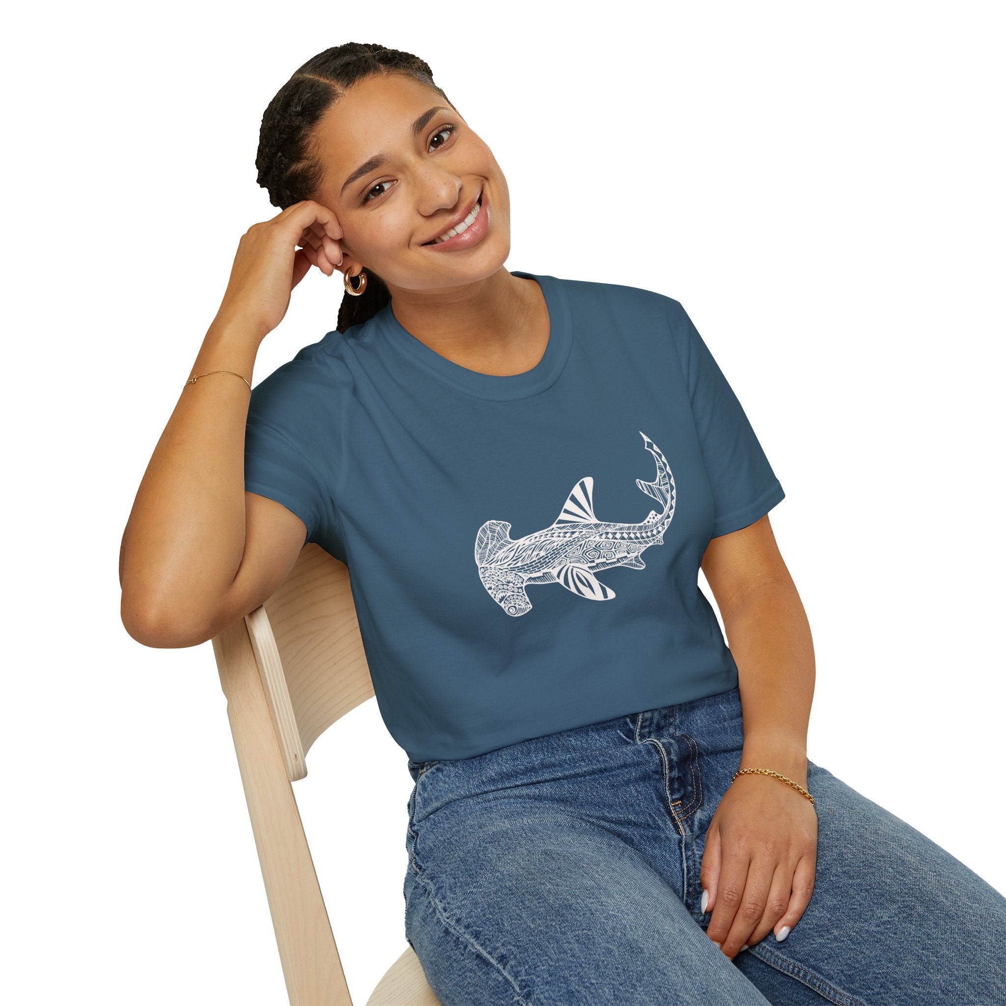 Ventangle Hammerhead Unisex - Soft Style U.S. Cotton T-Shirt