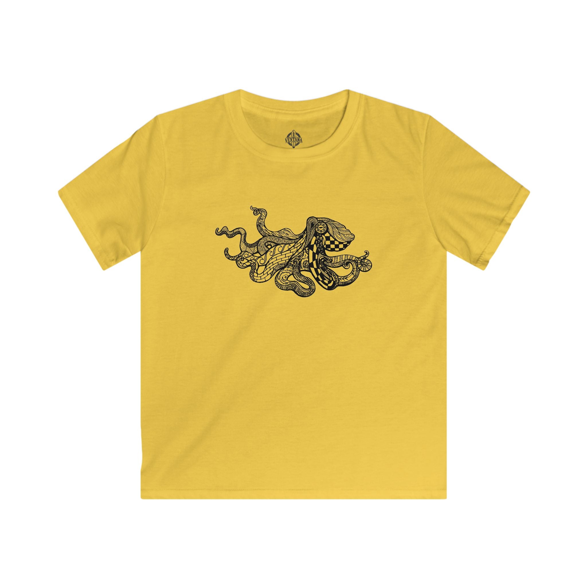 Ventangle Octopus Kids - Soft Style U.S. Cotton T-Shirt