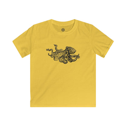 Ventangle Octopus Kids - Soft Style U.S. Cotton T-Shirt