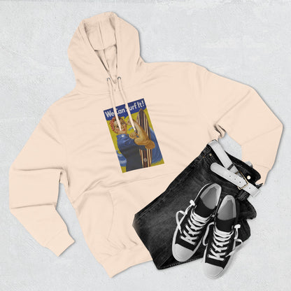 Rosie the Surfer - Pull-Over Cotton Blend Fleece Hoodie
