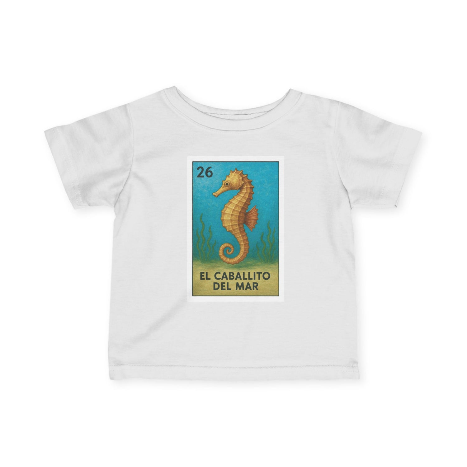 Seahorse Lotería - Infant 100% Cotton T-Shirt (La Orca)
