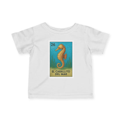 Seahorse Lotería - Infant 100% Cotton T-Shirt (La Orca)