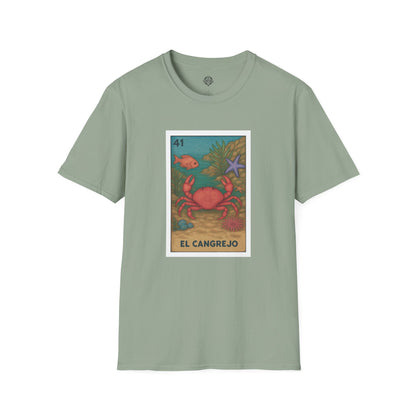 Crab Lotería Unisex - Soft Style U.S. Cotton T-Shirt (El Cangrejo)