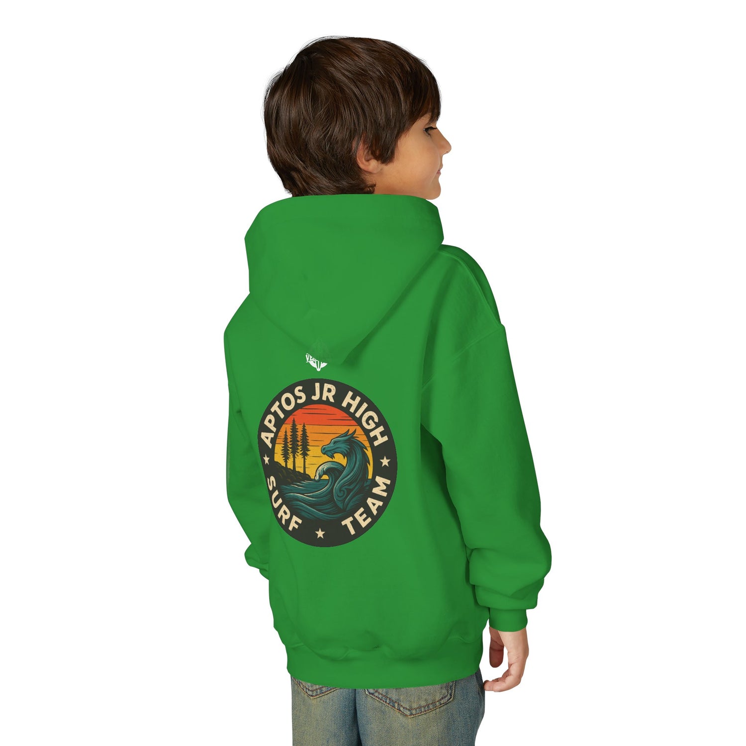 Aptos Jr High Surf Team Youth Pull-Over Hoodie - Heavy Blend Sweatshirt