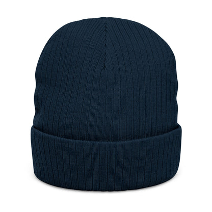 Aptos Junior High Surf Team - Embroidered Unisex Ribbed Knit Beanie with Recycled Polyester