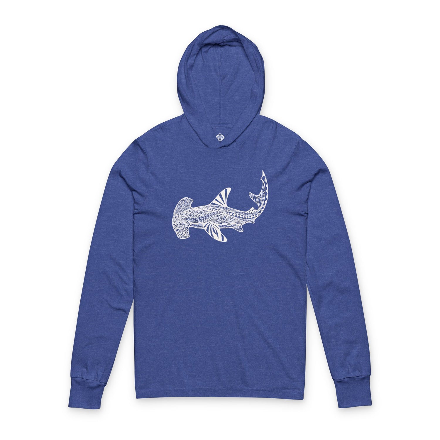 Ventangle Hammerhead Unisex - Cotton Long Sleeve Hooded T-Shirt
