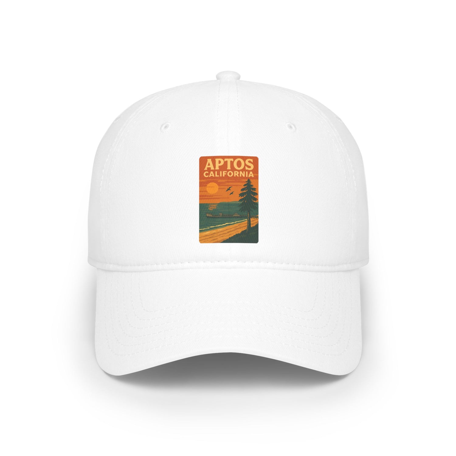 Aptos California Sunset - 100% Cotton Baseball Cap