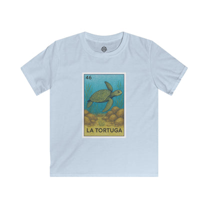 Turtle Lotería Kids - Soft Style U.S. Cotton T-Shirt (La Tortuga)