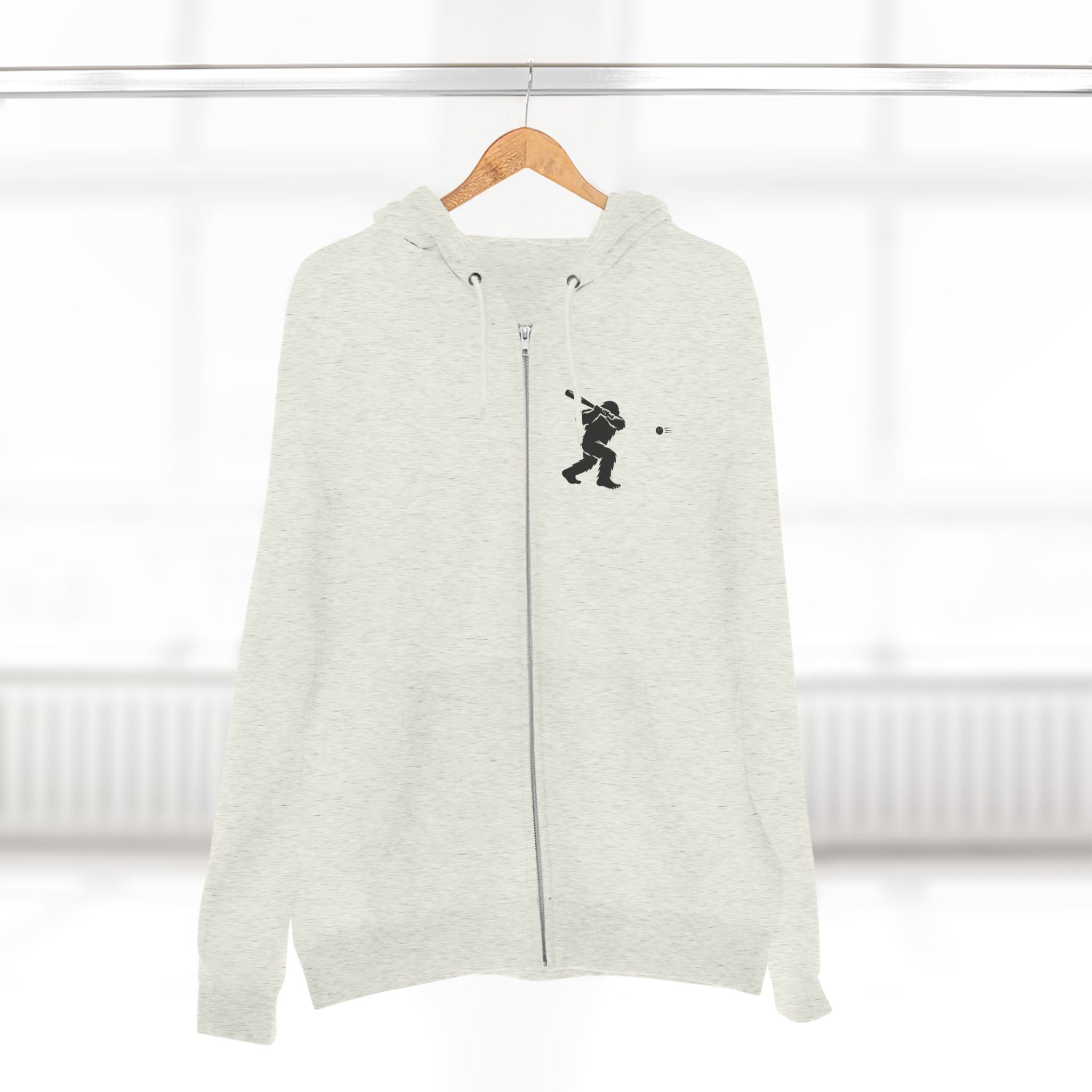 Ventana Sluggersquatch Unisex - Zip Cotton Blend Fleece Hoodie