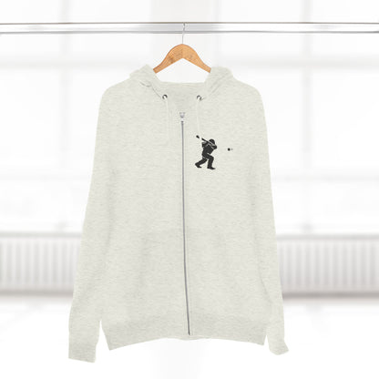 Ventana Sluggersquatch Unisex - Zip Cotton Blend Fleece Hoodie