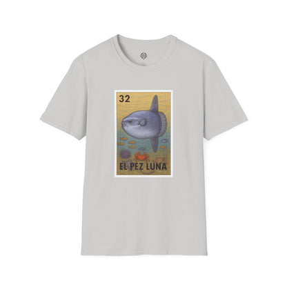 Sunfish Lotería Unisex - Soft Style U.S. Cotton T-Shirt (El Pez Luna)