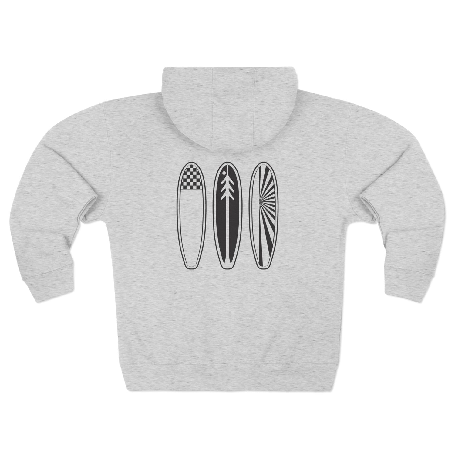 Ventana Three Board Unisex - Zip Cotton Blend Fleece Hoodie