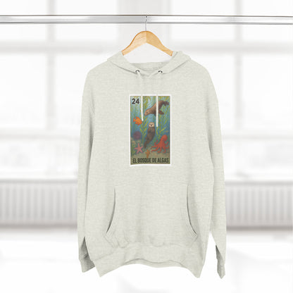 Kelp Forest Lotería Unisex - Pull-Over Cotton Blend Fleece Hoodie (El Bosque de Algas)
