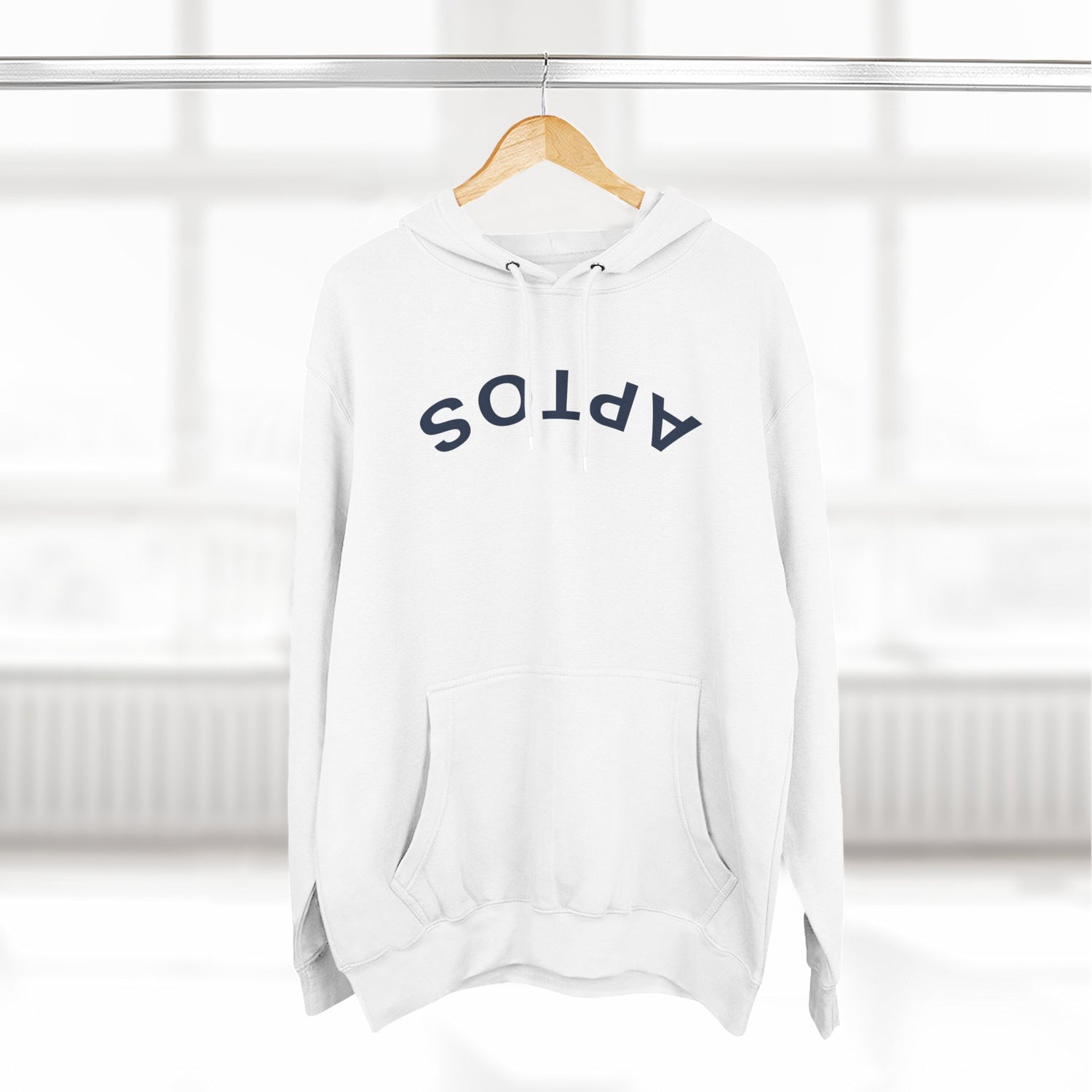 Aptos California Upside Down Unisex - Pull-Over Cotton Blend Fleece Hoodie