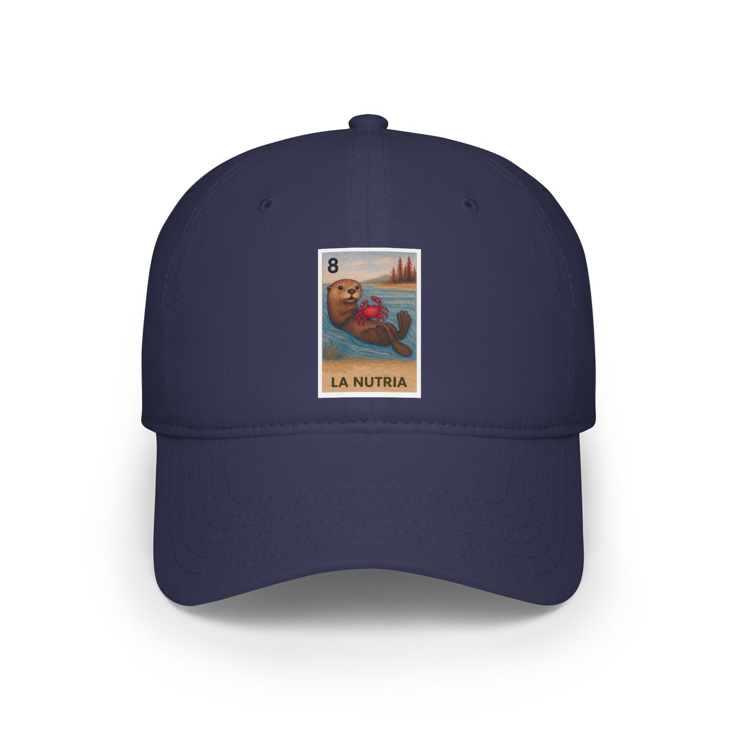 Sea Otter Lotería Unisex - 100% Cotton Baseball Cap (La Nutria)