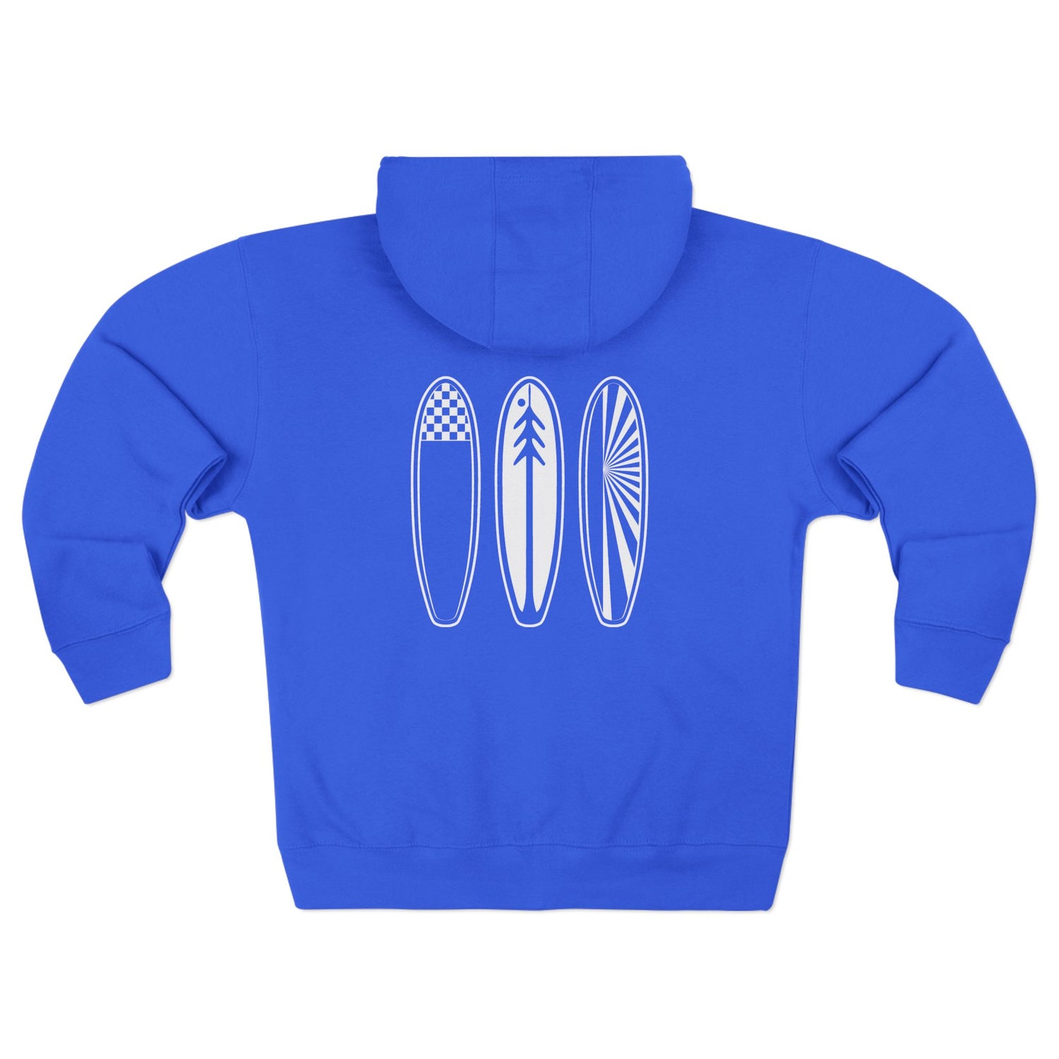 Ventana Three Board Unisex - Zip Cotton Blend Fleece Hoodie