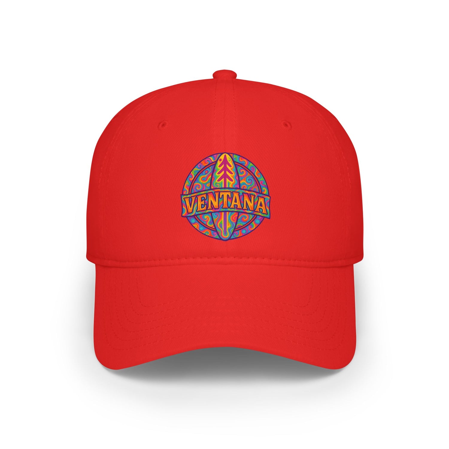 Ventana Psychedelic Treefish Logo - 100% Cotton Baseball Cap